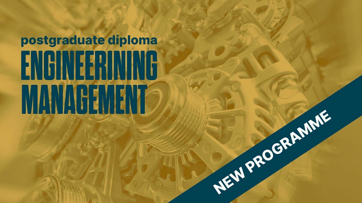 New Programme- Post Graduate Diploma Engineering Management.
